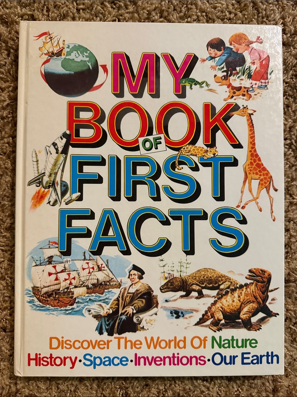 My Book of First Facts – Kids Learning Hardcover Vintage 1985